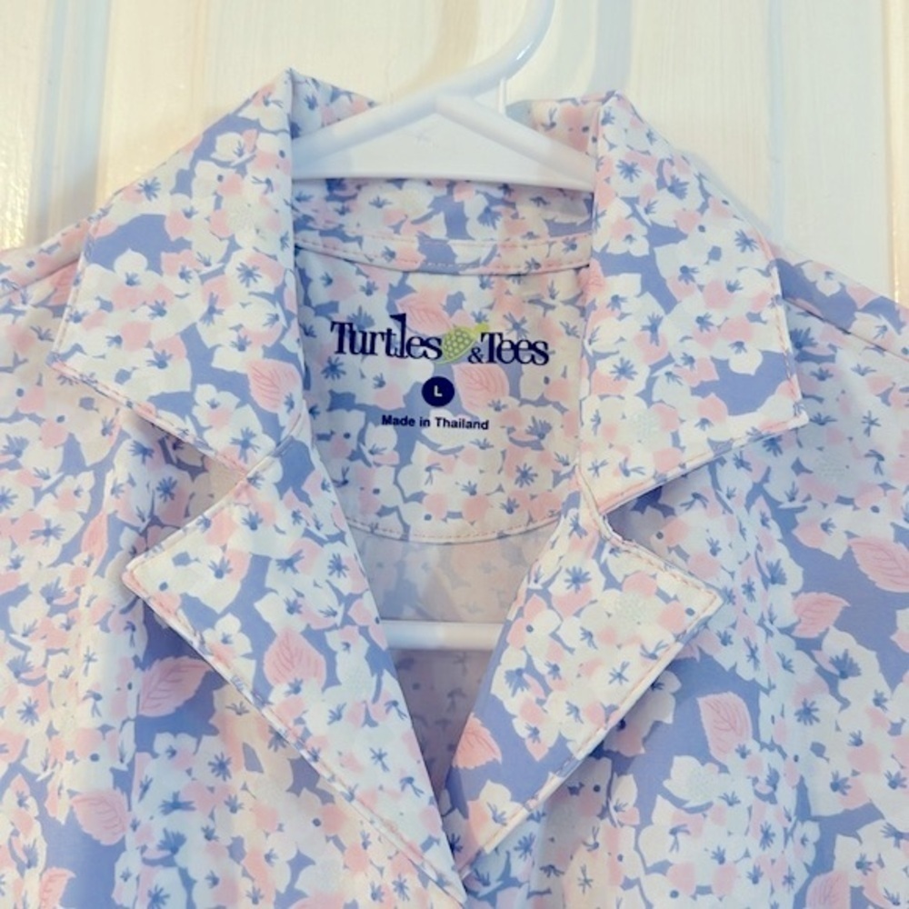 Women Turtles & Tees Masters in Bloom Peri Darby Polyester & Spandex Golf Dress - Picture 4 of 11